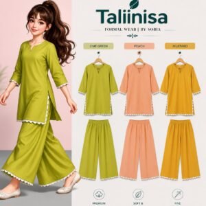 Scallop Hem Wide Leg Set. Soft Petals