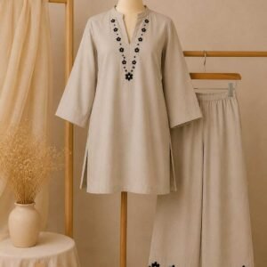 Taliinisa Formal Wear 2-Piece Embroidered Cotton Suit